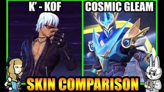 GUSION COSMIC GLEAM LEGEND SKIN VS. K' KOF SKIN - MLBB SKIN COMPARISON SERIES