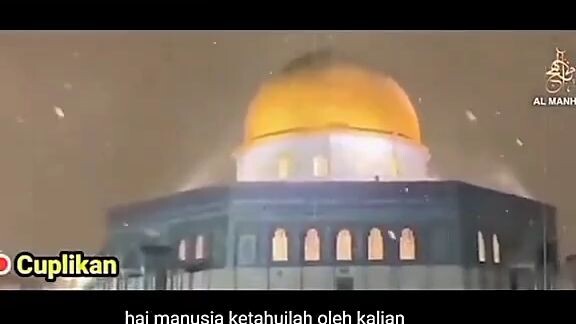 udah mulai turun tandanya bersiaplah umat Islam