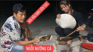 Khương Dừa phụ vợ bạn thân nướng cá liên tục “”Nói Xấu”” khi bạn không có ở nhà