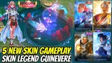 UPCOMING SKINS GAMEPLAY (PART 1) | GUINEVERE LEGEND | VALE COLLECTOR | PAQUITO STAR & MORE