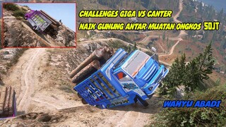 CHALLENGES TRUK CANTER VS ISUZU GIGA BAWA MUATAN BERAT, NAIK GUNUNG TERTINGGI