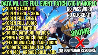 Data ML Lite Full Event 800Mb Patch 515 Diamond Kuning | ML Lite | Cara Mengatasi Lag & Patah Patah