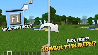 CARA MENGAKTIFKAN FITUR F1 DI MCPE! - F1 BUTTON ADD-ON