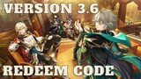 Version 3.6 Genshin Impact with Redeem Code ( Indonesia Sub)