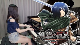 進撃の巨人 Season3 Part2 OP『憧憬と屍の道』ピアノ｜Shoukei to Shikabane no Michi