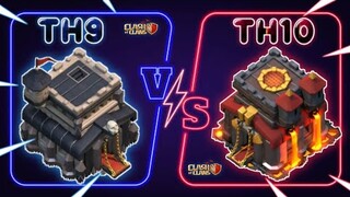 TH9 VS TH10 3 STAR ATTACK STRATEGY | TH9 VS TH10 MAX CLASSIC WAR ATTACK | CLASH OF CLANS