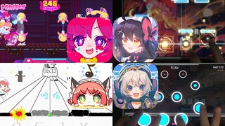 【音游】四 连 烤 全 押 ！ ！