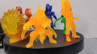 Is the Super God Thunder Yao a toy for the first time? Audi Double Diamond Armor Hero Rubber Doll St