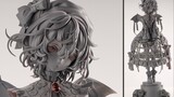 [Naomi figure production] Touhou Project Remilia GK figure production process, the original painting