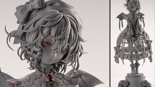 [Naomi figure production] Quy trình sản xuất figure Touhou Project Remilia GK, bức tranh nguyên bản 