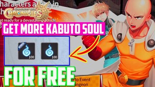 FREE BONUS KABUTO SOUL EVENT - SW CHRONICLES