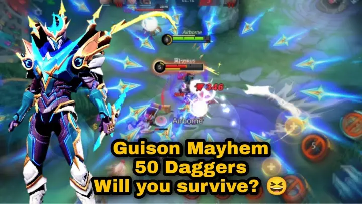 Guison on Mayhem Be Like ' Can you survive with my daggers?'😆 | Guison Best Moments on Mayhem #mlbb