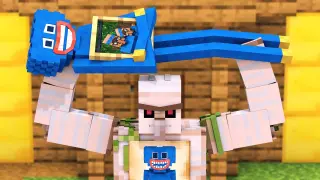 Huggy Wuggy vs Villager 4 - Minecraft Animation