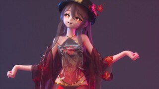 胡桃《小鹿乱撞》MMD 布料解算 C4D OC渲染（竖屏）