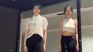 这是高中生？？跟姐姐一起跳【完美降落】#小橘编舞#
