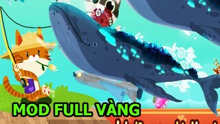 The Fishercat MOD Full Vàng - Mèo Con Câu Cá Voi Khổng Lồ - Top Game Android Ios - Thành EJ