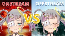 Eva on stream vs off stream [Eva Amalthea]