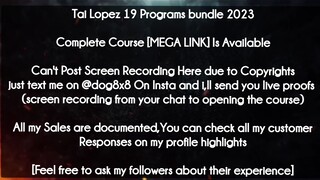 Tai Lopez 19 Programs bundle 2023 course download