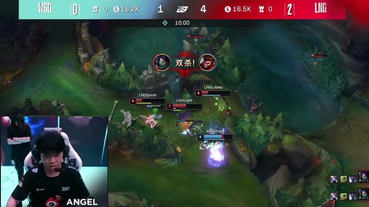 Angel lên đồng với vị tướng Ahri 1vs3 cực lả lướt Triple Kill | WBG vs LNG