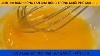 cách làm bánh bông lan chà bông trứng muối phô mai phần 14