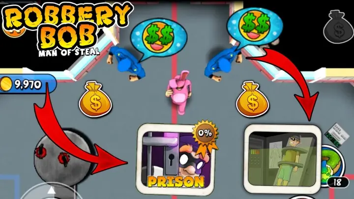 Robbery Bob - Prison Chapter Gameplay Walkthrough Ep 64