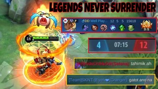 LEGENDS NEVER SURRENDER | Gatotkaca Carry a Losing Game