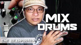 Paano ako magmix ng drums ko | Soft Introduction sa EQ | Behringer umc404hd