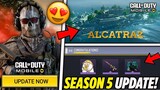 Season 5 Update + Alcatraz Return! + New Collaboration & Free Skins! Cod Mobile!