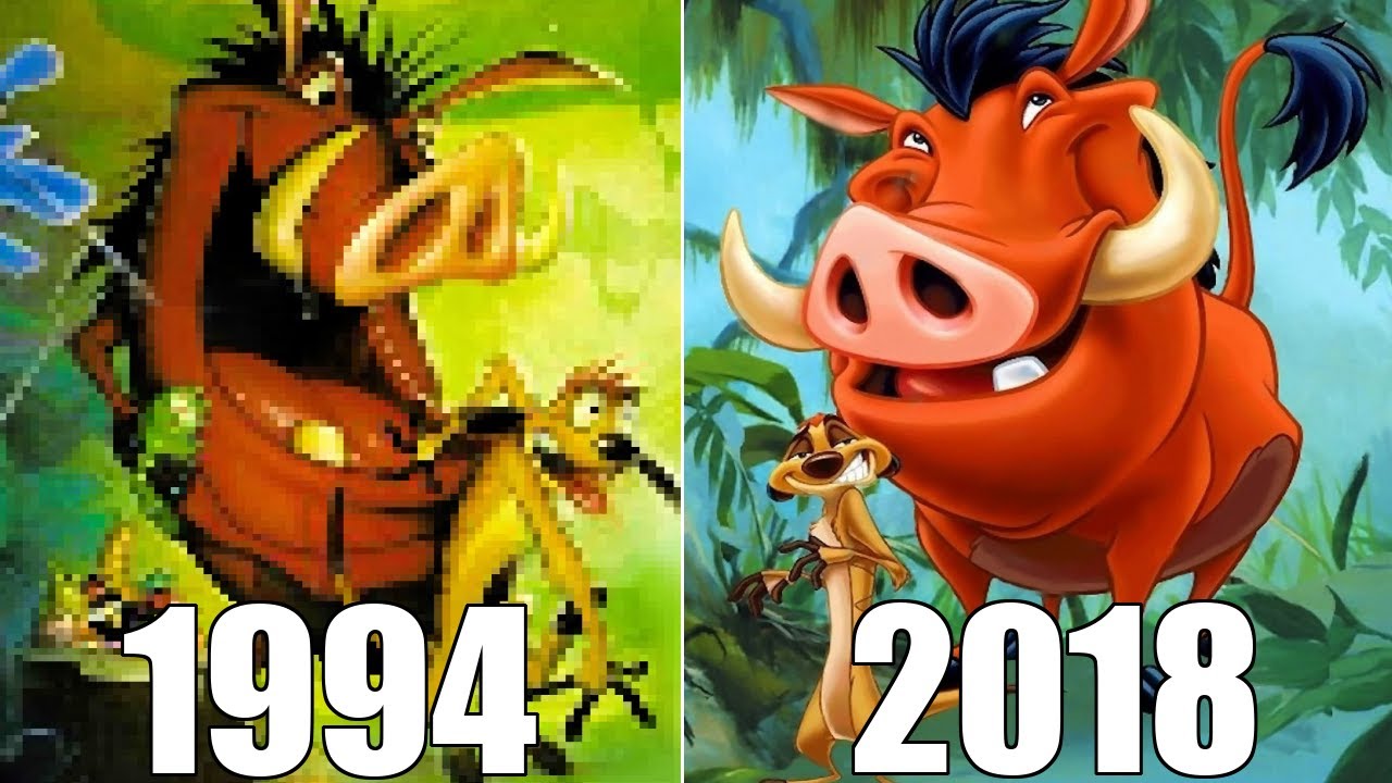 Evolution of Timon & Pumbaa in Games [1994-2018] - Bilibili