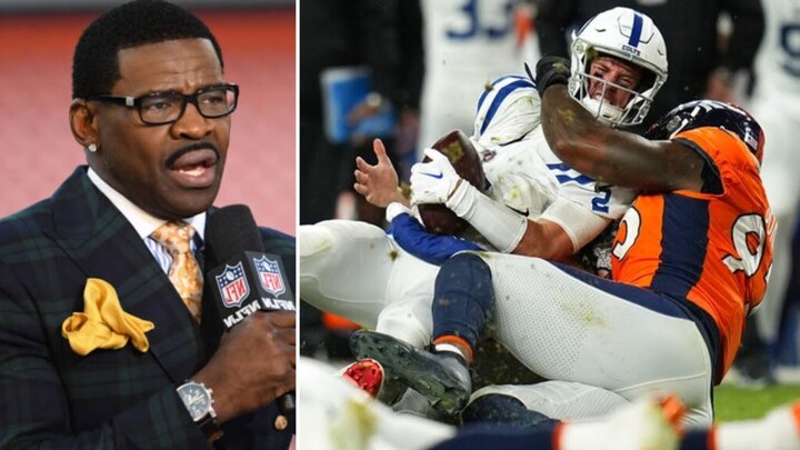 Michael Irvin reacts to Denver Broncos lose to Indianapolis Colts 12-9 in ugly field goal fest