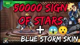 50,000 SIGN OF STARS + BLUE STORM XBORG SKIN - Mobile Legends: Adventure