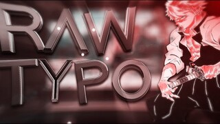 RAW TYPO | After Effects AMV Tutorial !!!