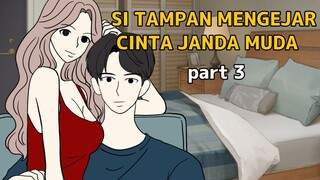 SI TAMPAN MENGEJAR CINTA JANDA MUDA part 3 - animasi sekolah ( percintaan) - tombo ngelu