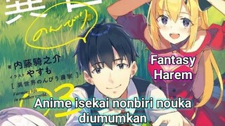 Pak kades punya harem? Anime isekai nonbiri nouka diumumkan