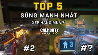 COD Mobile | TOP 5 SÚNG MẠNH NHẤT ĐẤU XẾP HẠNG MÙA 7 (BATTLE PASS MÙA 12 và 13)