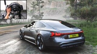 900HP Audi RS E-Tron GT | Forza Horizon 5 | Steering Wheel Gameplay