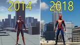 Evolution of Marvel's Spider-Man 2014-2018