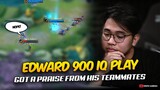 THIS 900 IQ PLAY FROM EDWARD GOT A PRAISE FROM HIS TEAMMATES. . . 😂