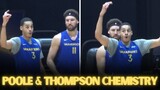 Jordan Poole and Klay Thompson have been quietly developing a nice chemistry amongst each other.