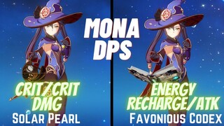 Genshin Impact Mona DPS - Solar Pearl เทียบกับการทดสอบ Codex ที่โปรดปราน