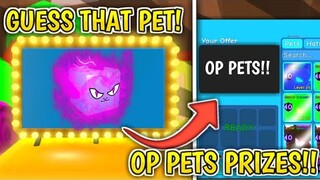 GUESS THAT PET WINNER GETS *OP PETS* IN BUBBLEGUM SIMULATOR!! (ROBLOX)