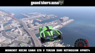 HAHA LUCUNYA LIHAT AKSI MAIN GAME GTA V, TERJUN DARI KETINGGIAN