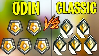 Valorant: 5 Odin VS 5 Classic Pistol // [5 Gold VS 5 Radiant] - Who Wins?