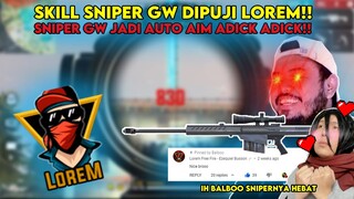 LOREM MEMUJI SKILL SNIPER GW, AUTO JADI DEWA SNIPER INDO GAK NIH??!! | Free Fire Indonesia