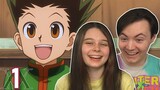 MY GIRLFRIEND WATCHES HUNTER X HUNTER FOR THE FIRST TIME! Hunter X Hunter 2011 Ep. 1 REACTION!!