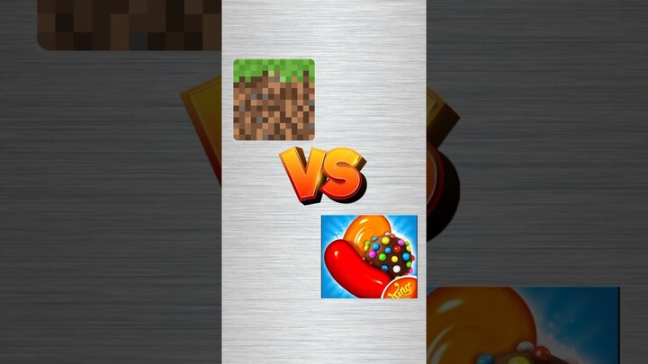 Minecraft vs candy crush saga choose your comments #tranding #viralvideo #youtube #challenge