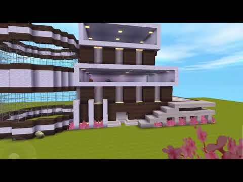 Cách xây nhà hiện đại (nhà 2:trang trí) miniwould How to build a beautiful  modern house Minecraft - Bilibili