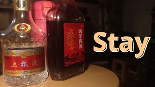 用【五粮液/鸿茅药酒/保温杯】演奏《Stay》没被我爸发现  Justin Bieber  The Kid LAROI