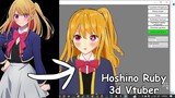 Hoshino Ruby Menjadi Vtuber 3d