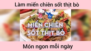 Miến chiên sốt thịt bò